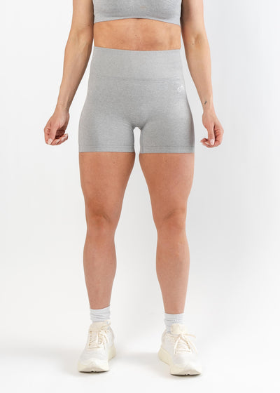 Contour Seamless Shorts | Light Heather Grey