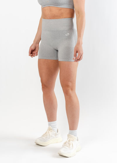 Contour Seamless Shorts | Light Heather Grey