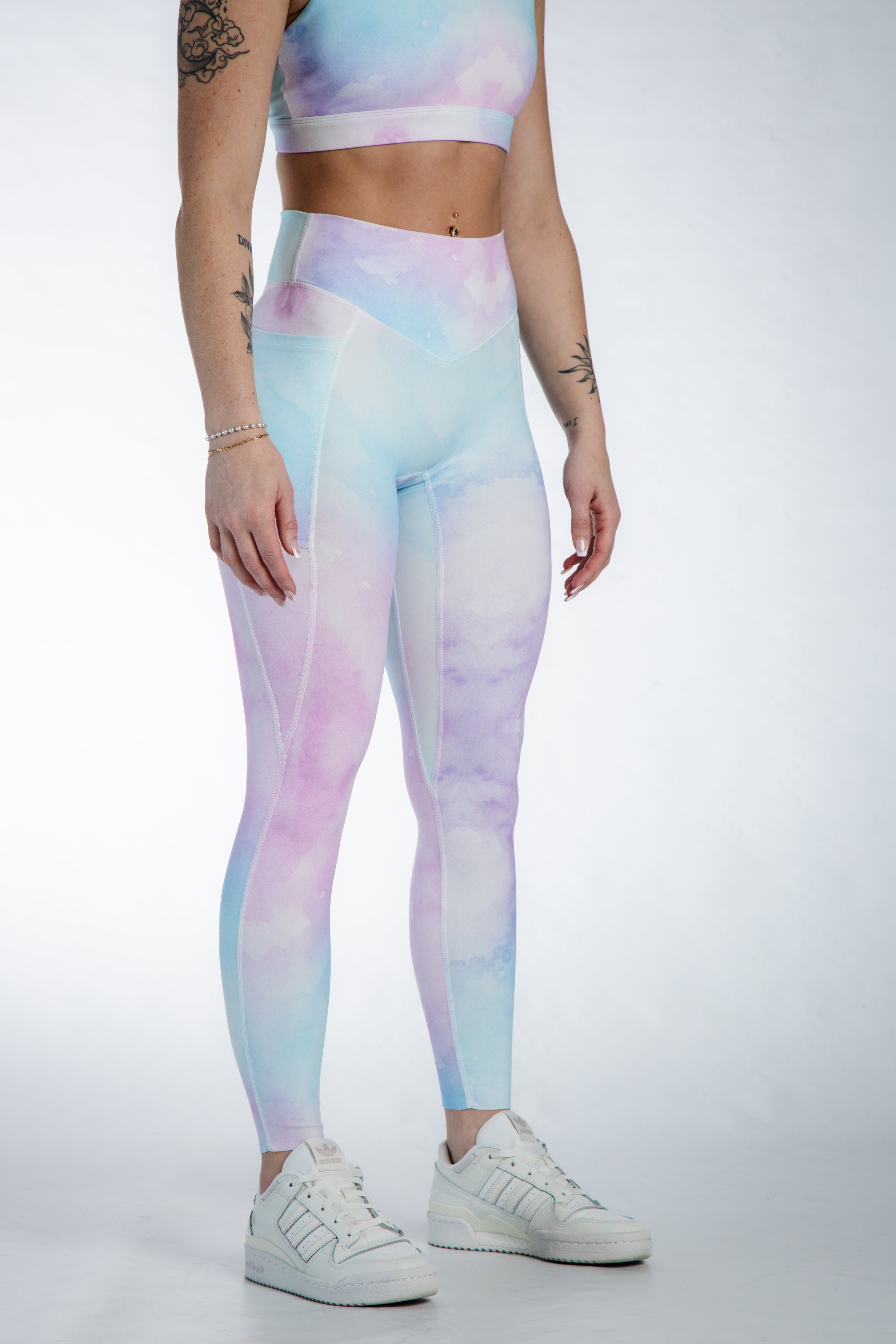 NKD Leggings With Pockets Mid Waist | Watercolor