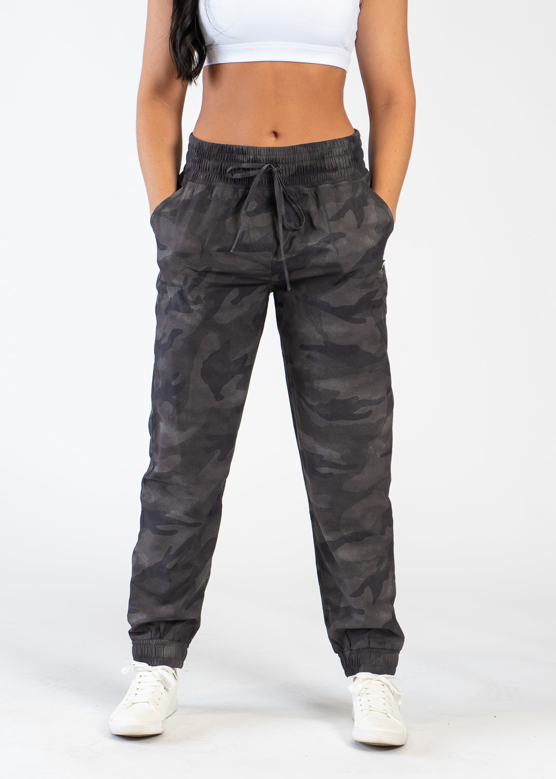 Wind Joggers | Green Camo