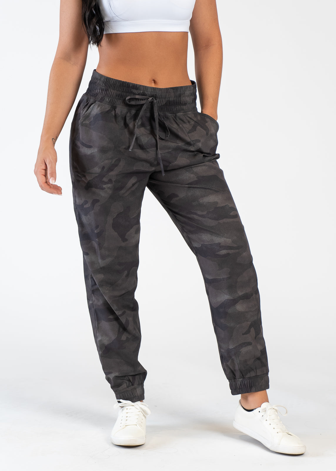 Wind Joggers | Green Camo