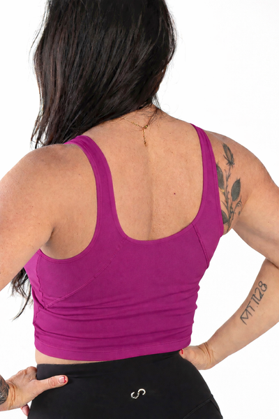 NKD Crop Bra | Mulberry