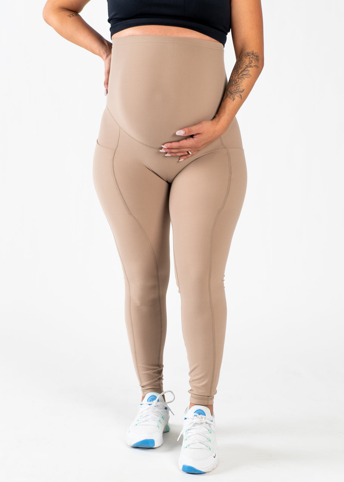 NKD Maternity Leggings With Pockets | Clay