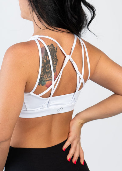 Essential Strappy Bra | White