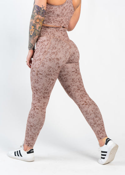 Dream Leggings With Pockets | Brown Leopard