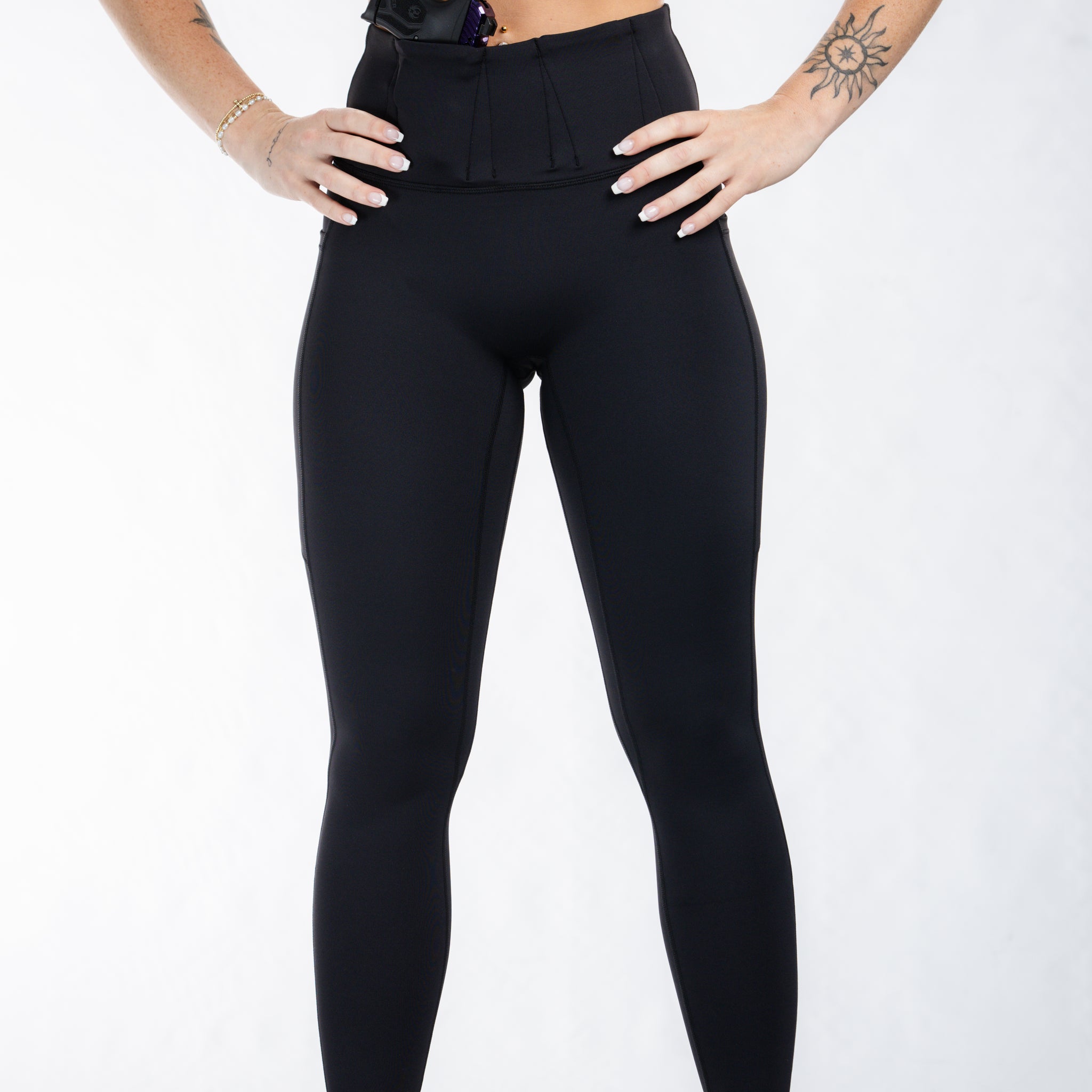 Concealed Carry Leggings Empowered With Pockets | Black