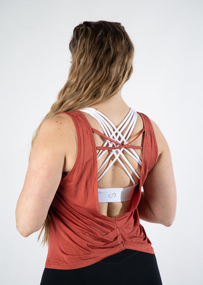 Scrunch Back Tank Top | Ginger Spice