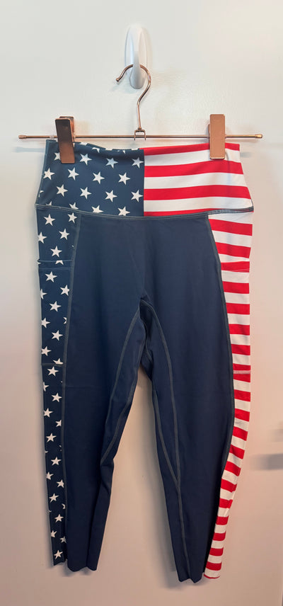 SAMPLE: Capris With Pockets | Stars & Stripes - S