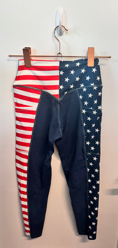 SAMPLE: Capris With Pockets | Stars & Stripes - S