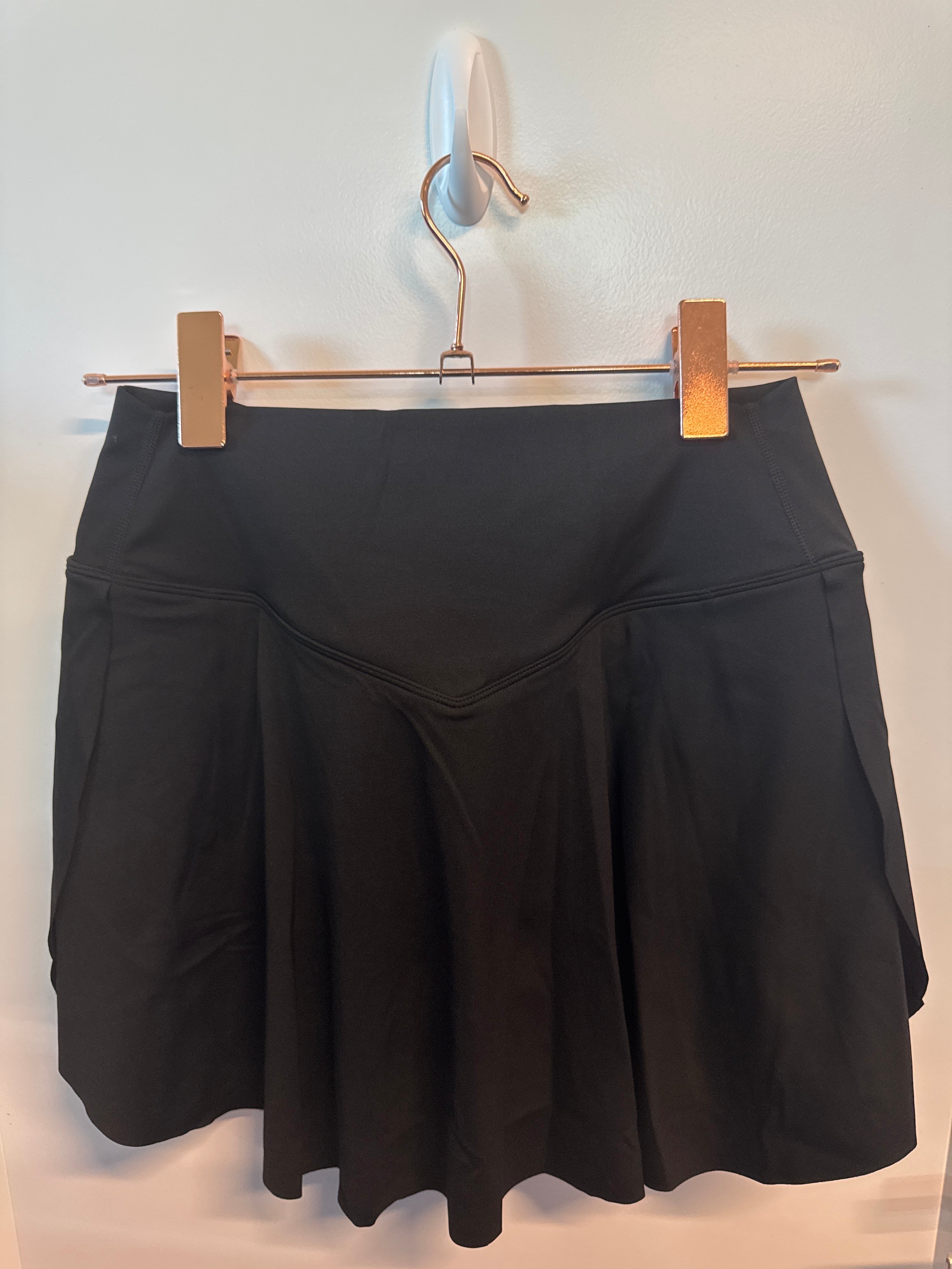 SAMPLE: Skort With Criss Cross Waist | Black - S