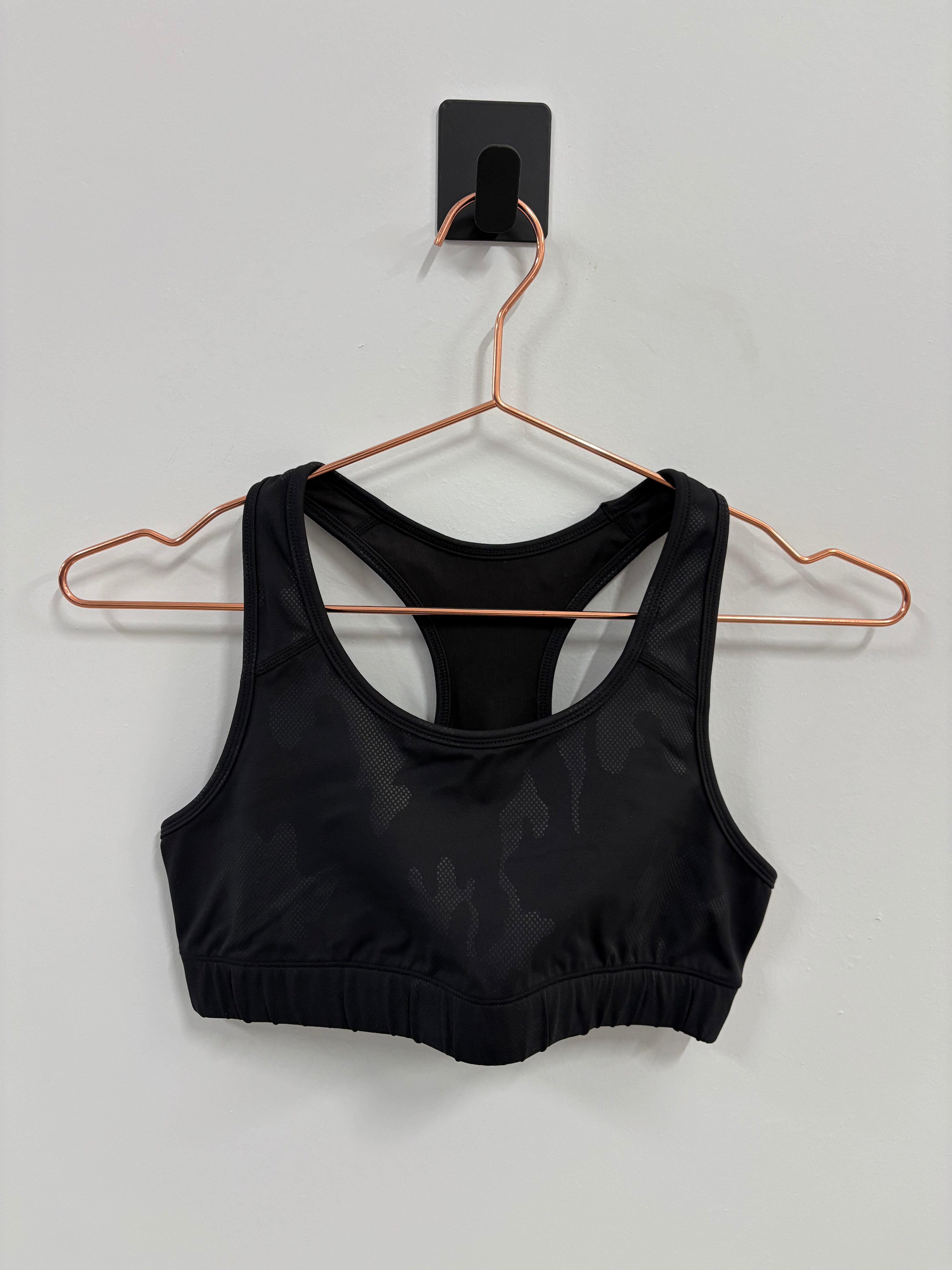 SAMPLE: Empowered Bra | Black Camo Embossed- Small