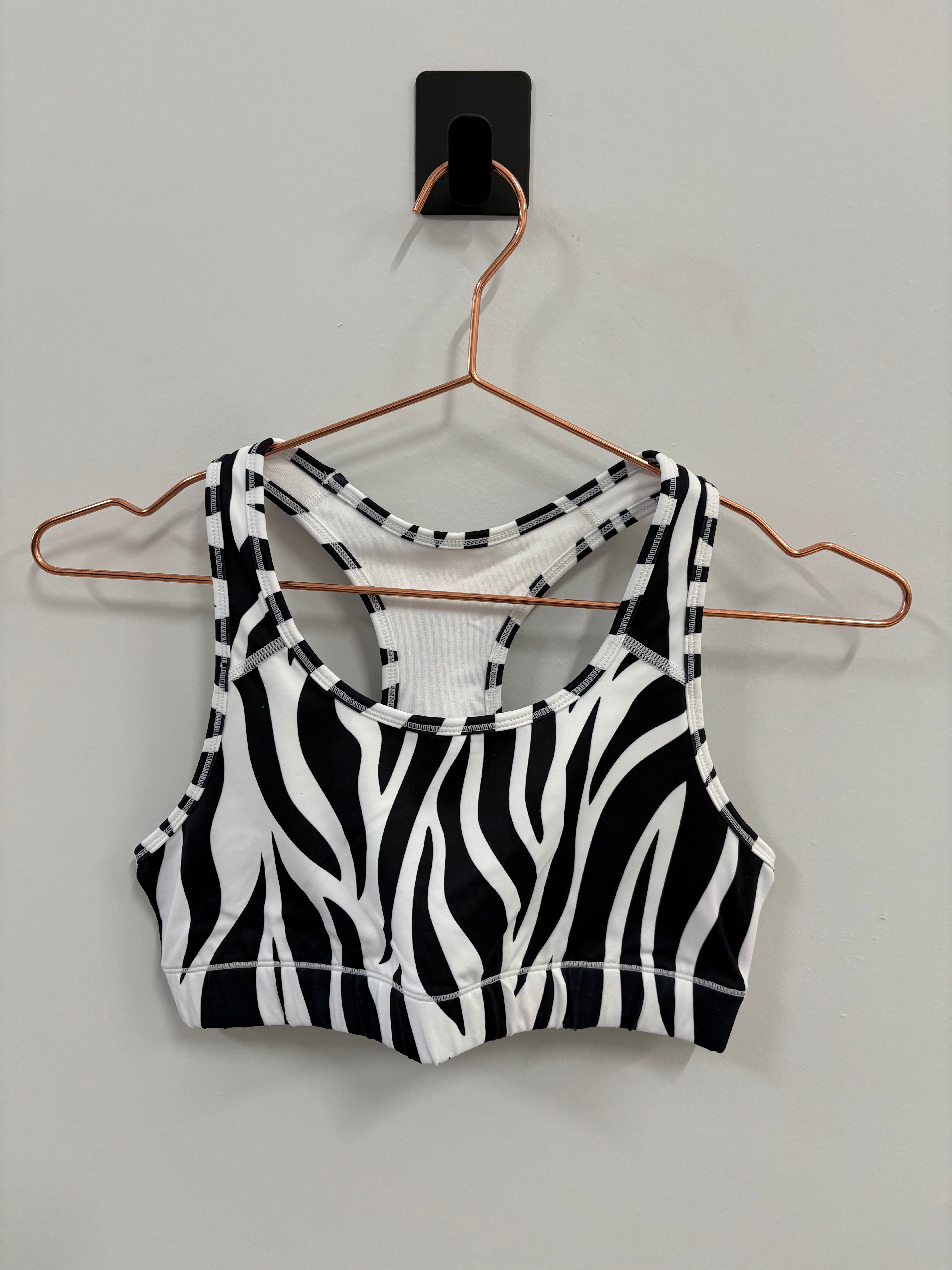 SAMPLE: Empowered Bra | Zebra Stripes - Small