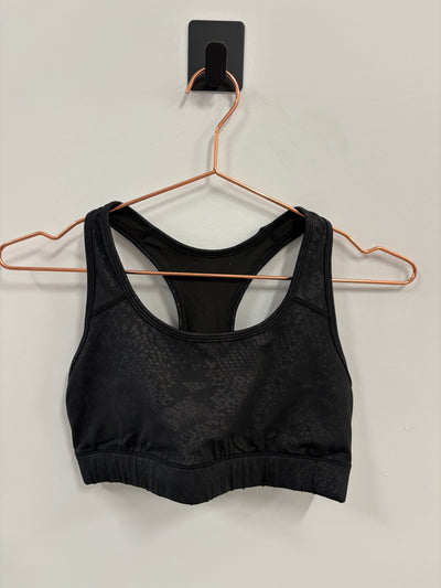SAMPLE: Empowered Bra | Black Snakeskin Embossed- Small