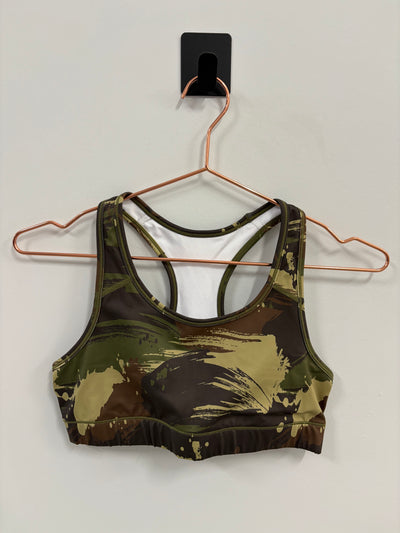SAMPLE: Empowered Bra | Green Splattered Camo - Small