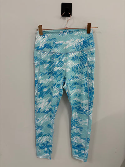 SAMPLE: Empowered Leggings W/Pockets | Light Blue Scribble Camo - Small