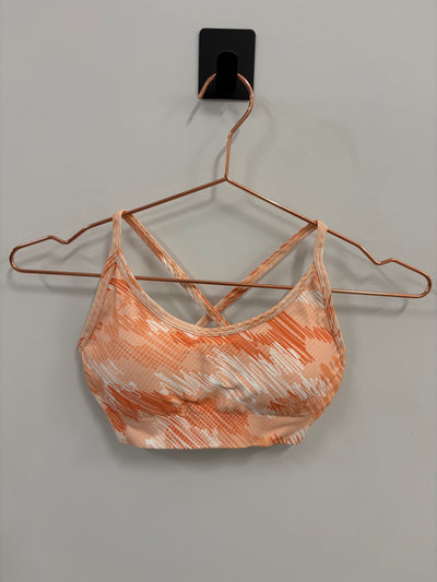 SAMPLE: Seamless Minimal Bra | Orange Scribble Camo - Small