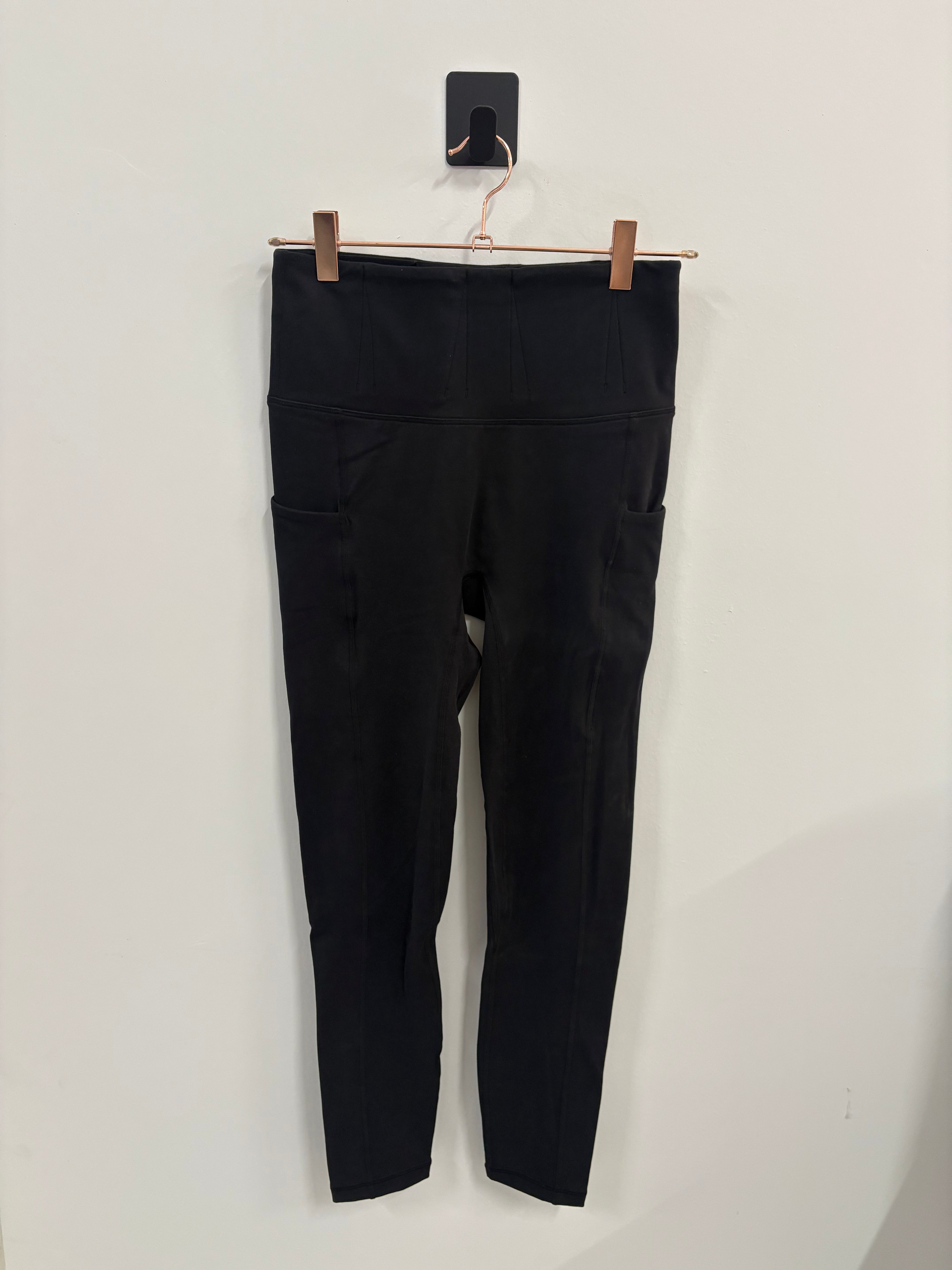 SAMPLE: Double Brushed CONCEALED CARRY Leggings W/Pockets | Black - Small