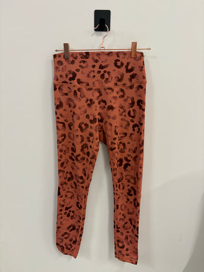 SAMPLE: Empowered Legging | Black/Orange Leopard- Small