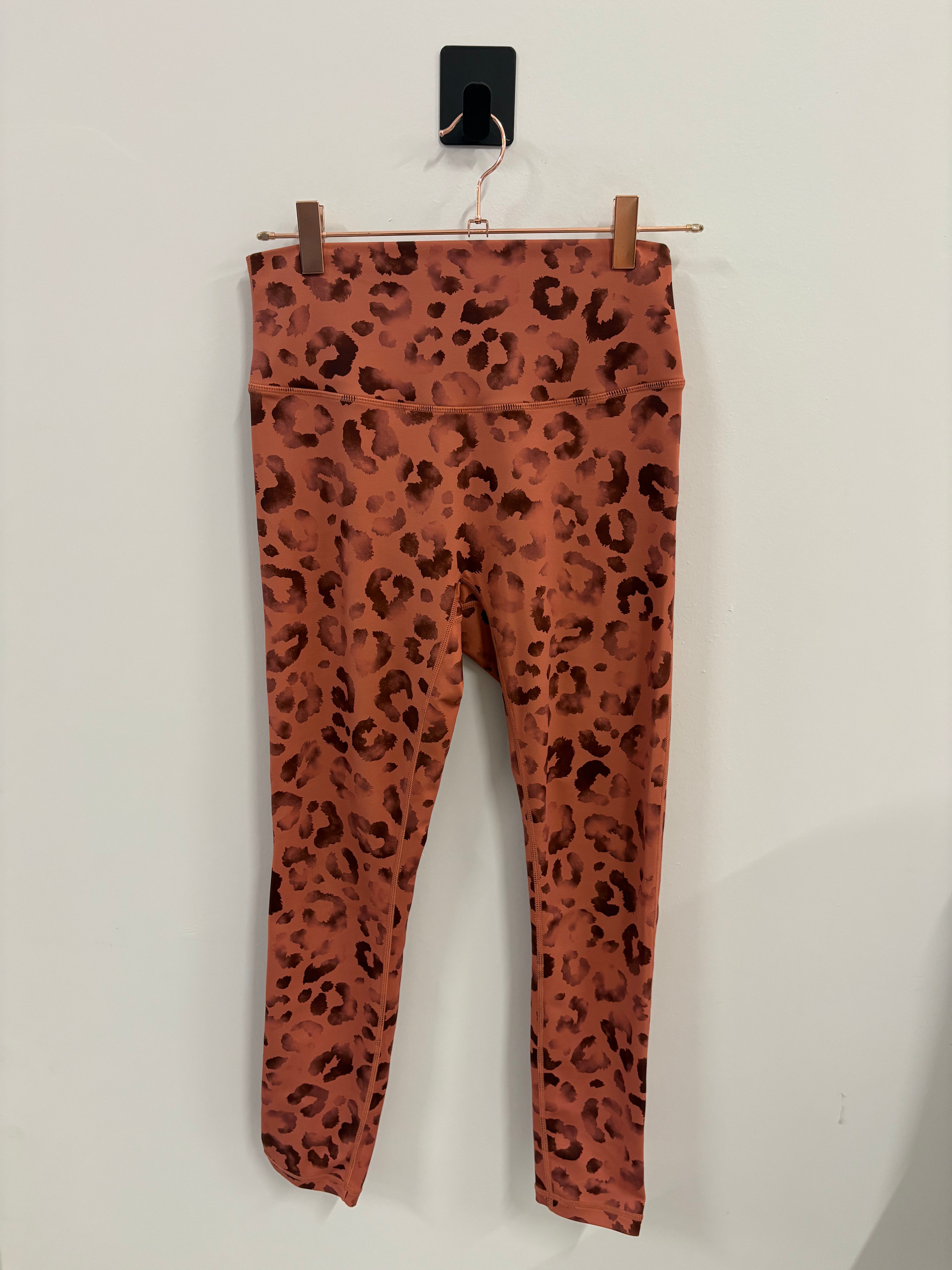 SAMPLE: Empowered Legging | Black/Orange Leopard- Small