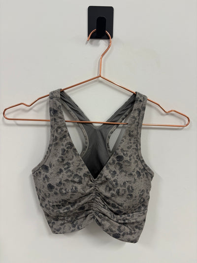SAMPLE: Dream Scrunch Bra | Grey Leopard - Small