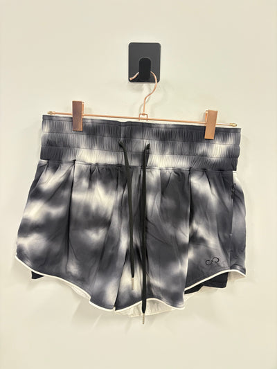 SAMPLE: Running Shorts With Liner | Black Tie Dye - Small