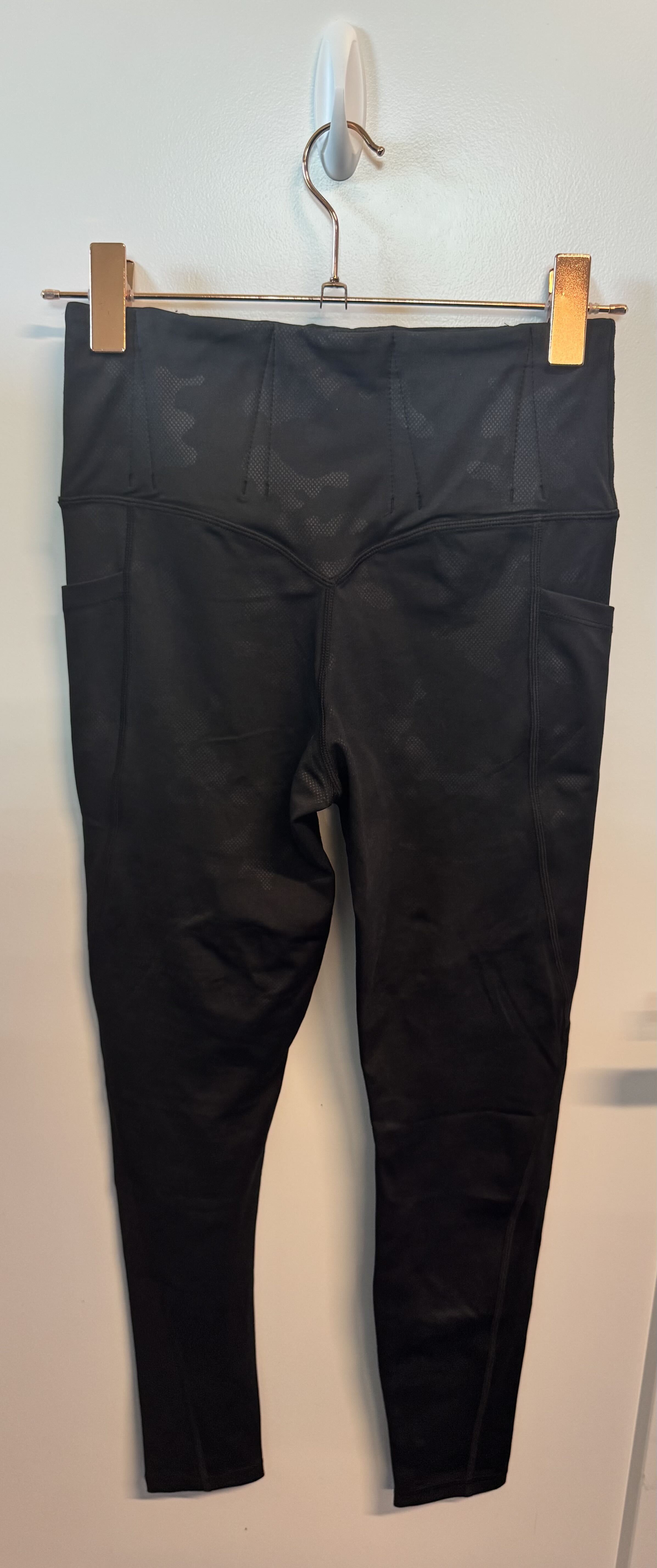 SAMPLE: Concealed Carry Leggings With Pockets | Black Camo - S