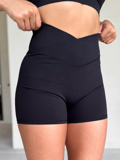 NKD Shorts with Criss Cross Waist | Black