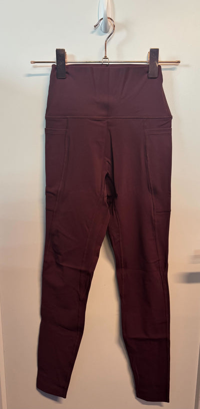 SAMPLE: NKD Leggings With Pockets | Sangria - Small