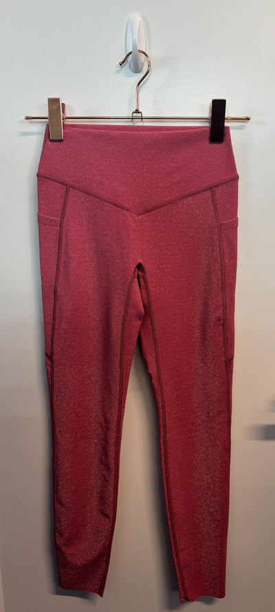 SAMPLE:  Leggings With Pockets | Pink Sparkle- Small