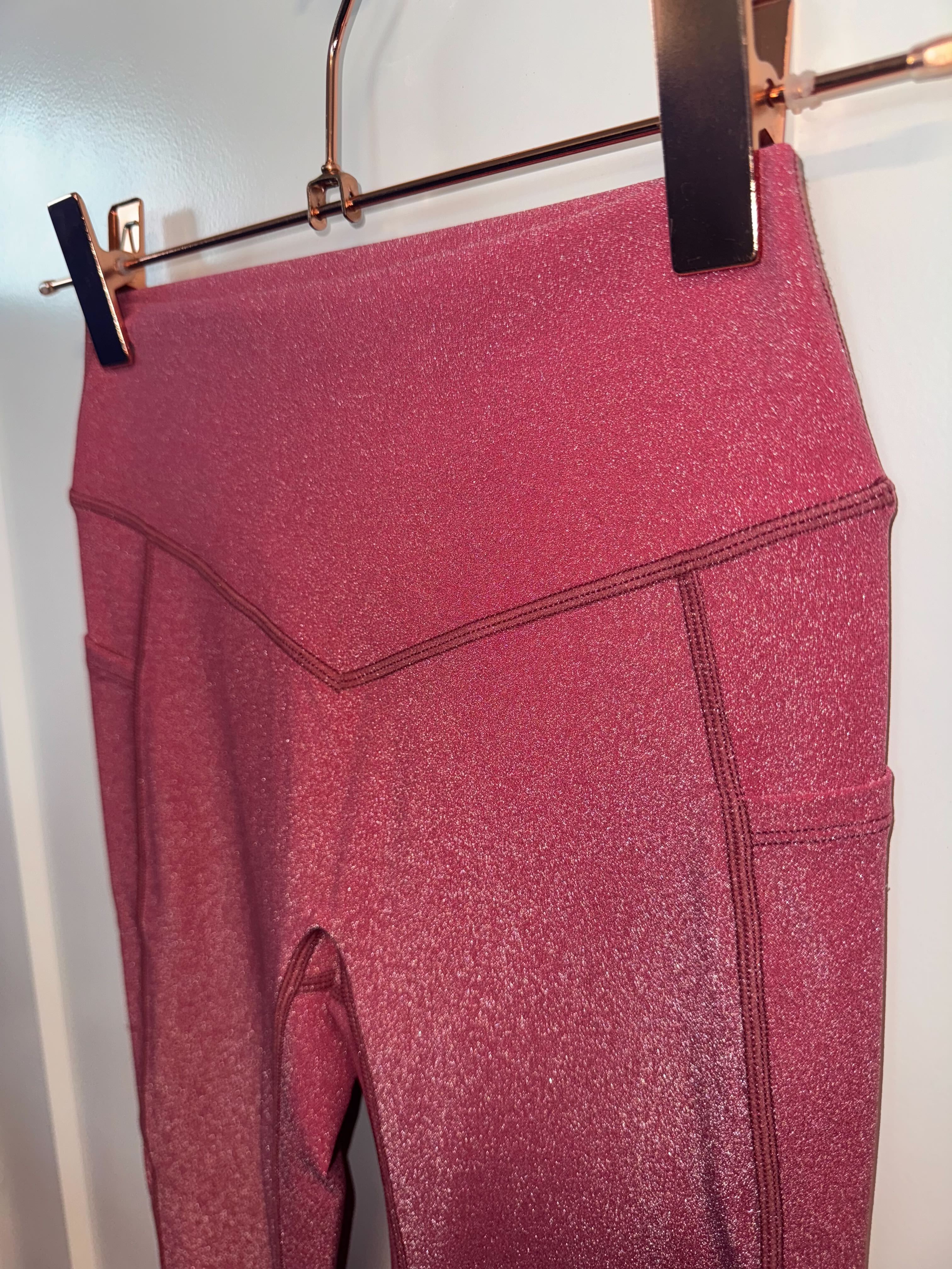 SAMPLE:  Leggings With Pockets | Pink Sparkle- Small