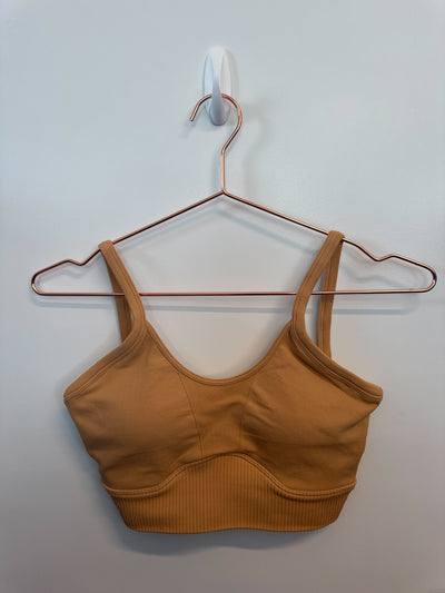 SAMPLE: Seamless Bra | Camel- Small