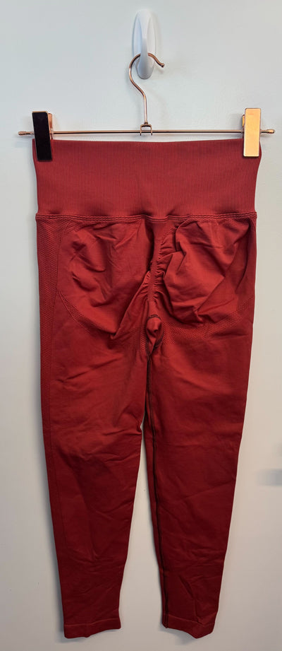 SAMPLE: Seamless Leggings With Scrunch | Brick - Medium