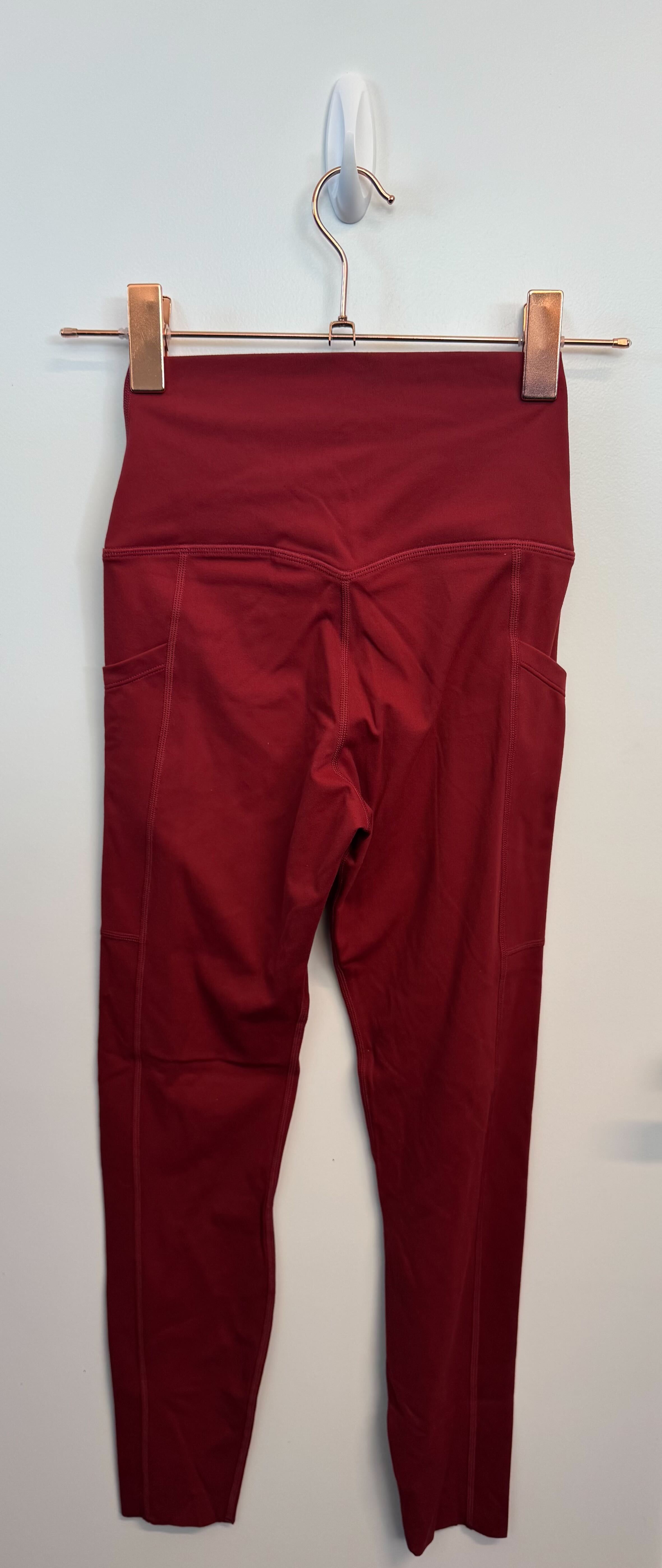 SAMPLE: NKD Leggings With Pockets | Red - Small