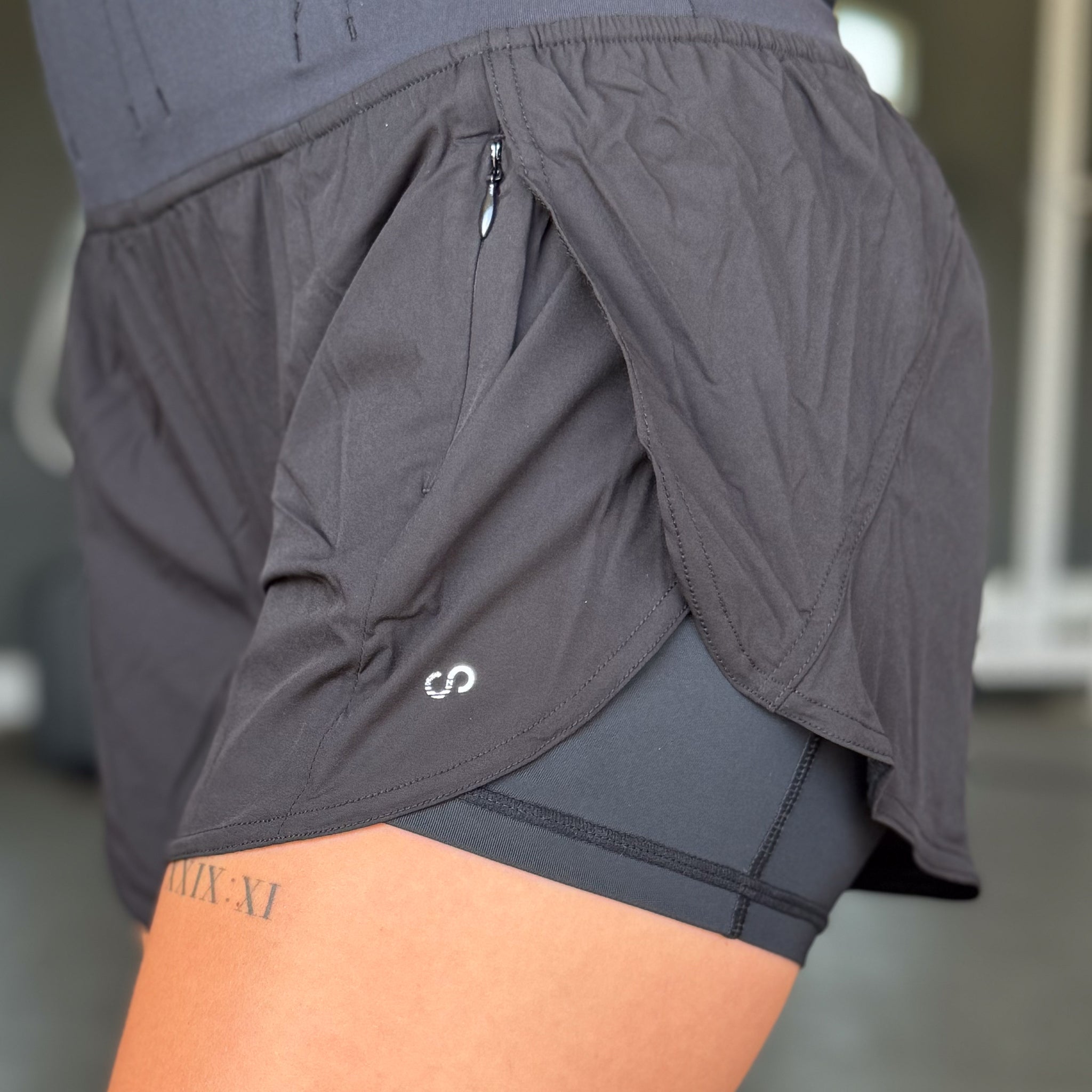 Concealed Carry Running Shorts With Pockets | Black