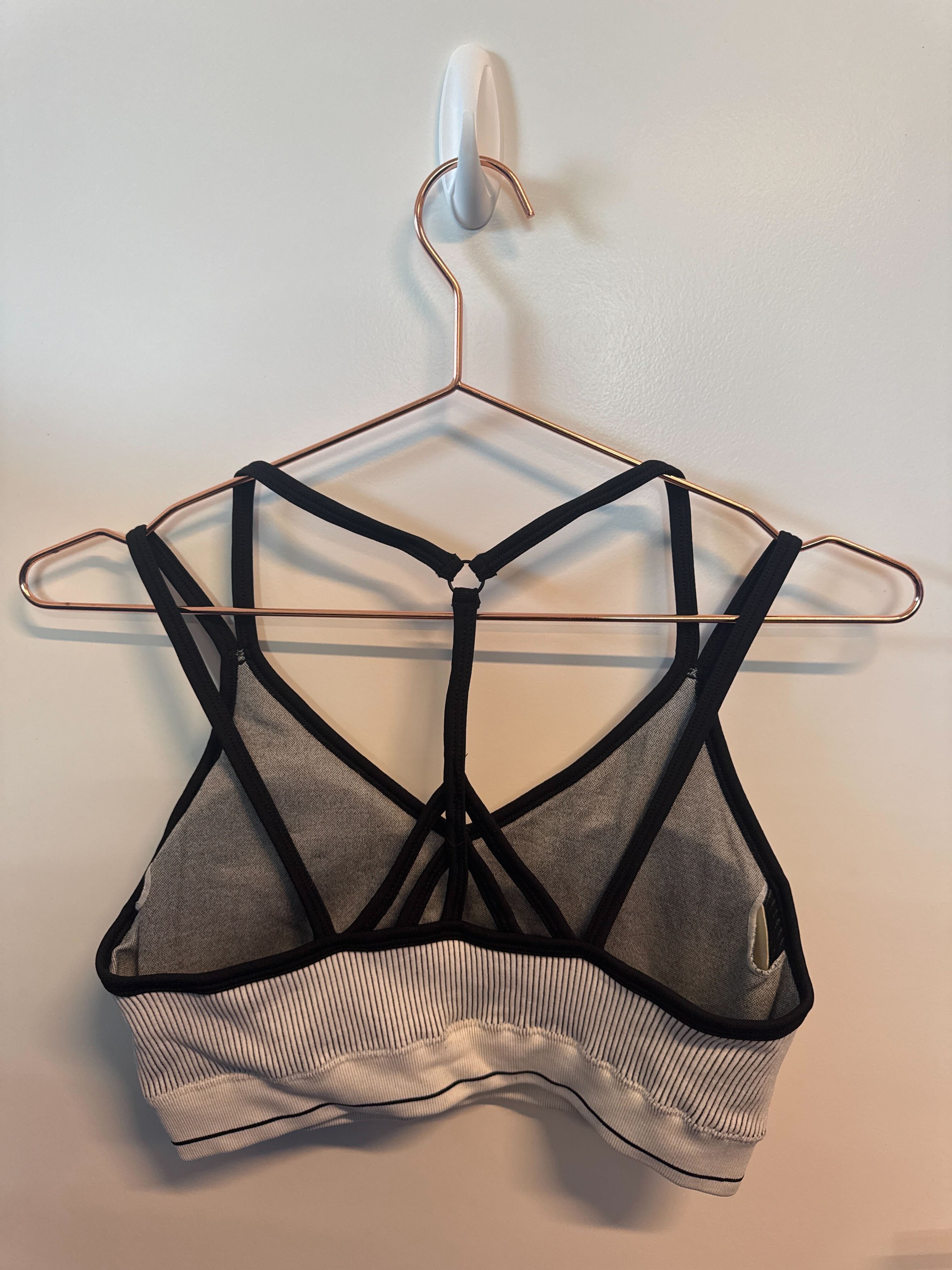 SAMPLE: Seamless Bra | White/Black - Large