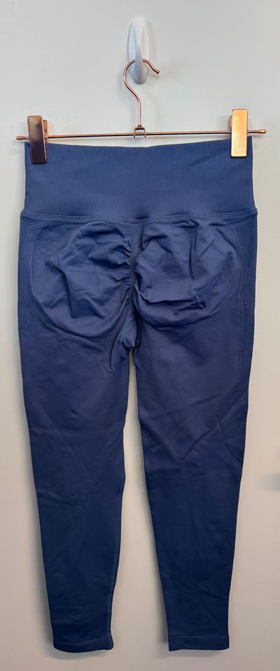 SAMPLE: Seamless Leggings With Scrunch | Blue - Medium