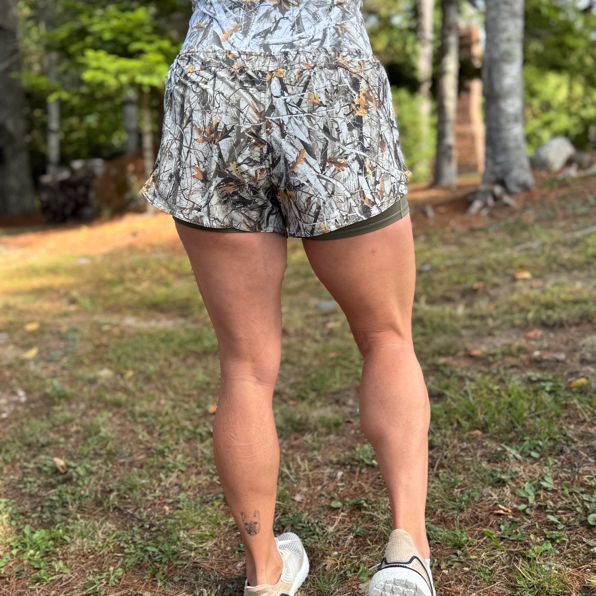 Concealed Carry Running Shorts With Pockets | Tree Camo