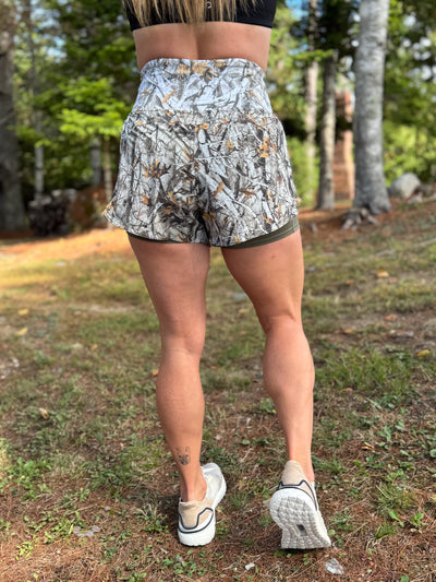 Concealed Carry Running Shorts With Pockets | Tree Camo