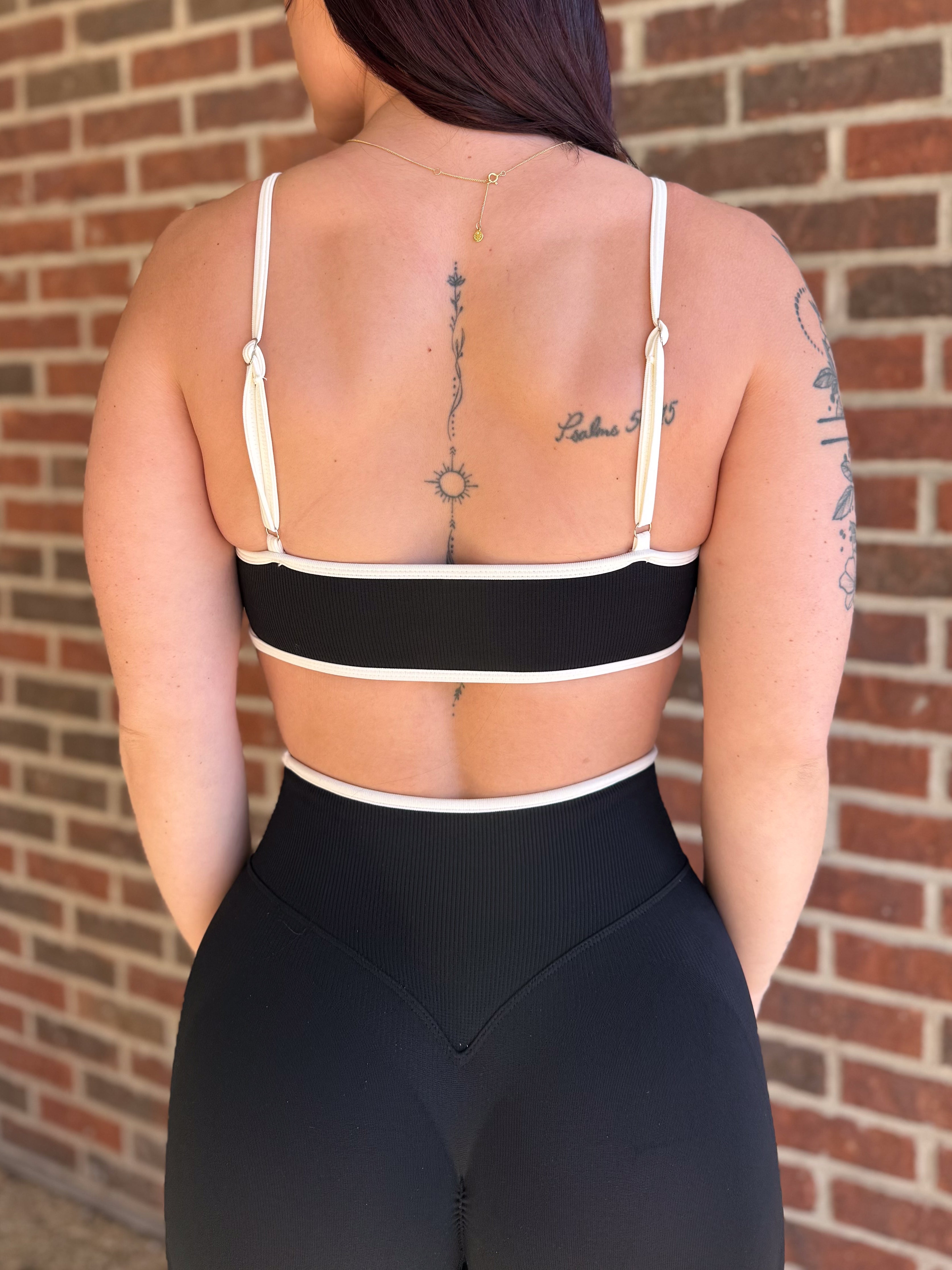 Piped Seamless Bra | Black (PRE-ORDER)