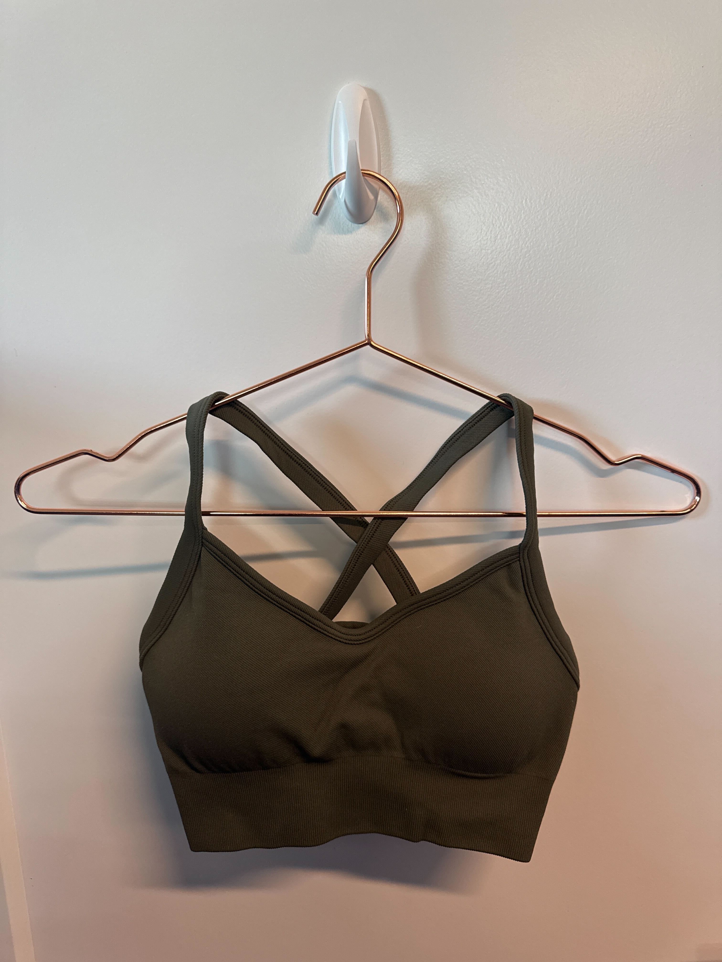 SAMPLE: Seamless Strappy Bra | Green - S