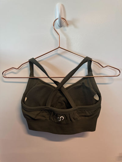SAMPLE: Seamless Strappy Bra | Green - S
