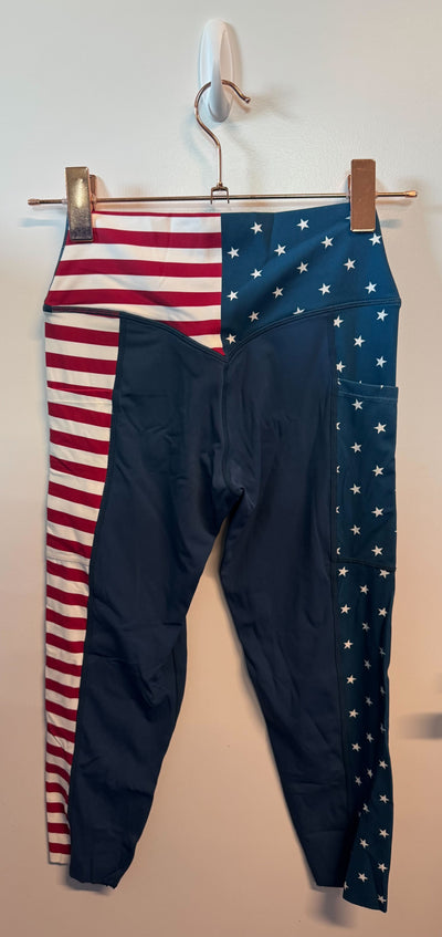 SAMPLE: Capris With Pockets | Stars & Stripes - S
