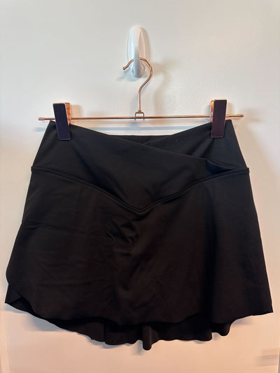 SAMPLE: Skort With Criss Cross Waist | Black - S