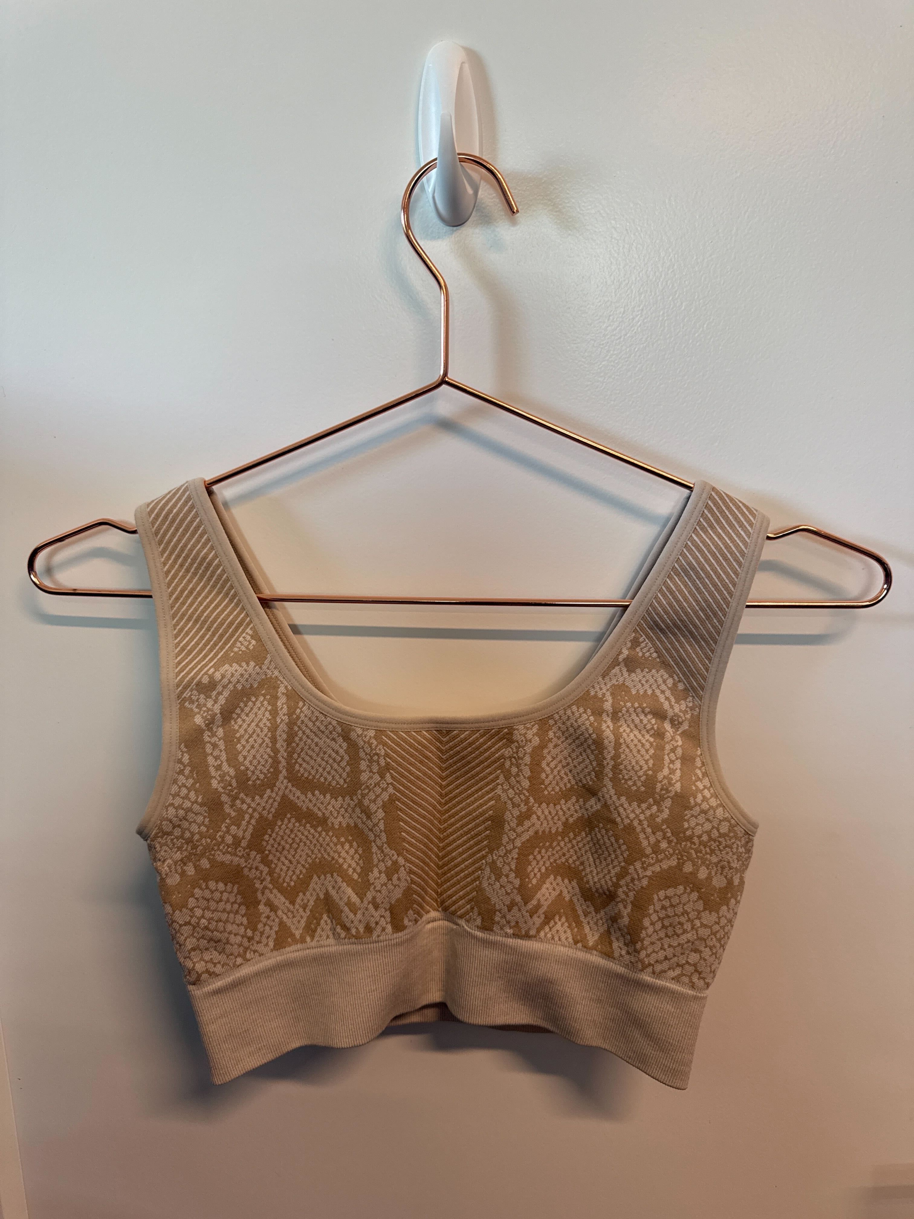 SAMPLE: Seamless Bra | Tan Snakeskin - S