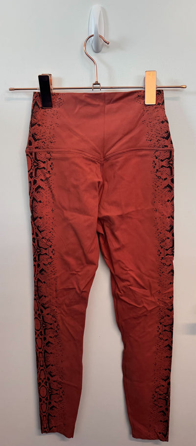 SAMPLE: Leggings | Orange Snakeskin - Small