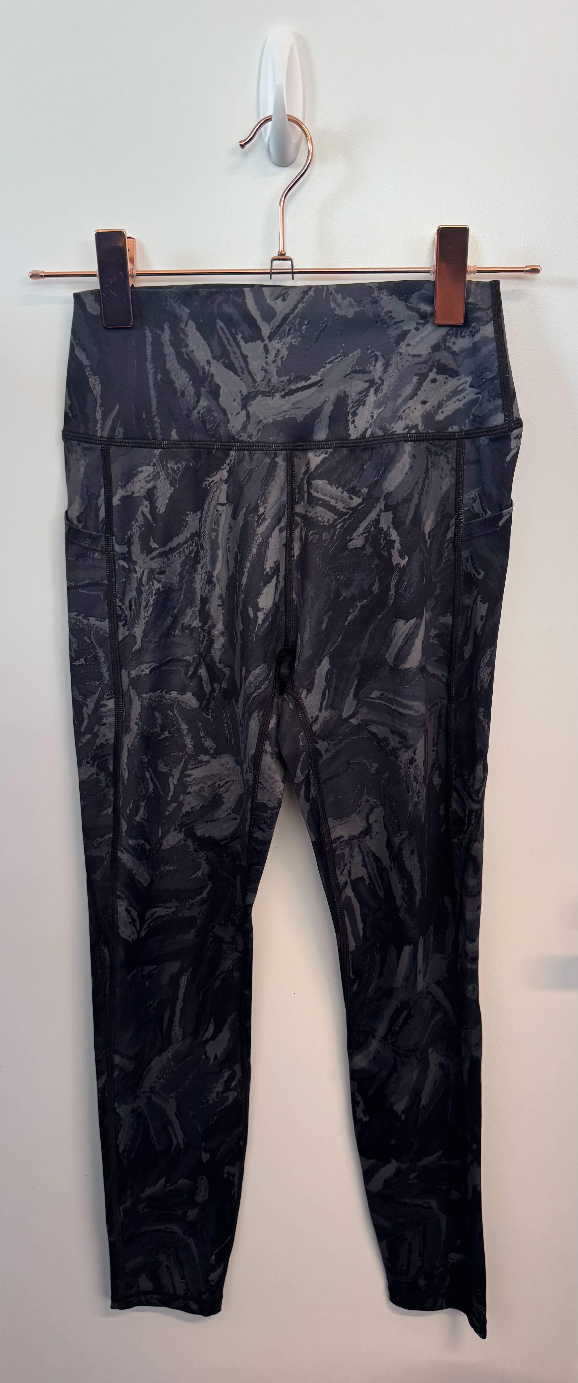 SAMPLE: Leggings With Pockets | Black & Grey Multicolor - Small