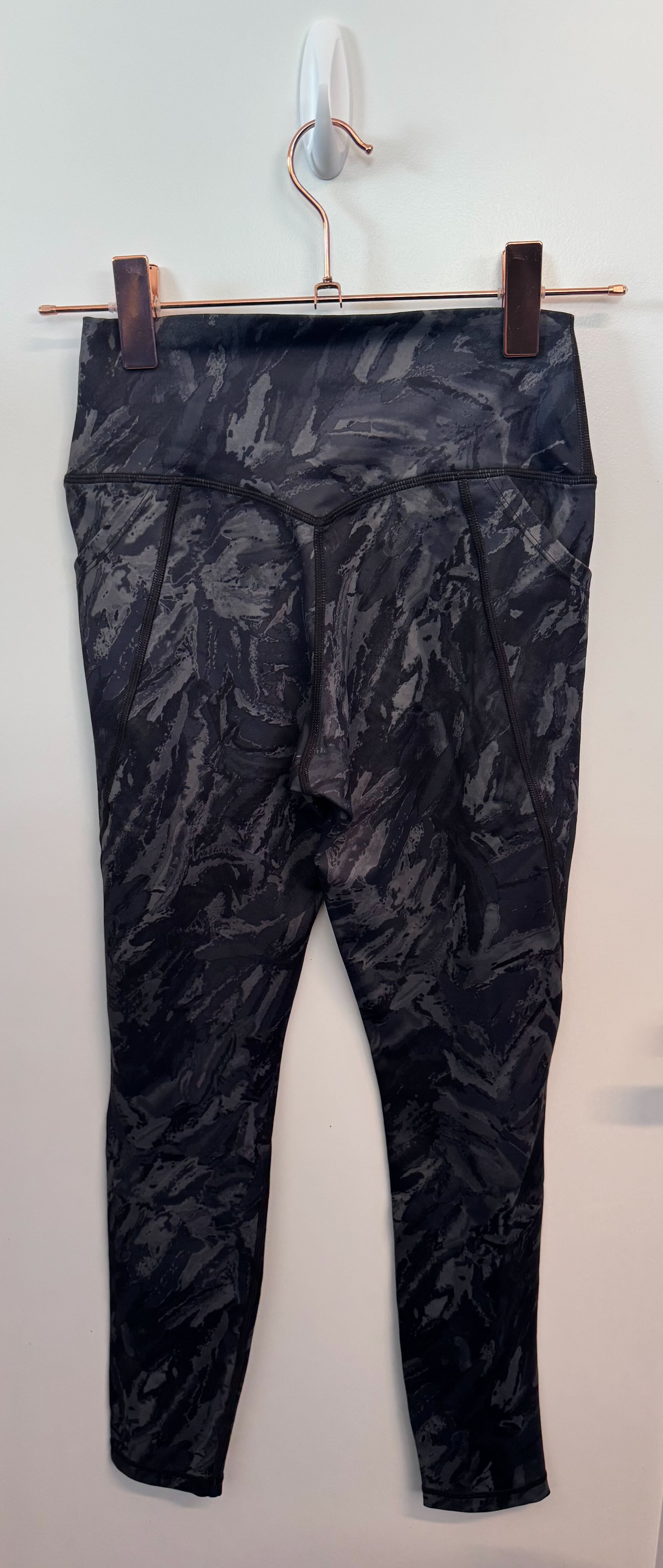 SAMPLE: Leggings With Pockets | Black & Grey Multicolor - Small