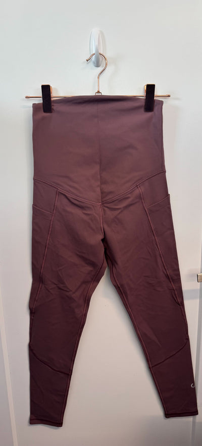 SAMPLE: Maternity Leggings With Pockets | Plum - Small
