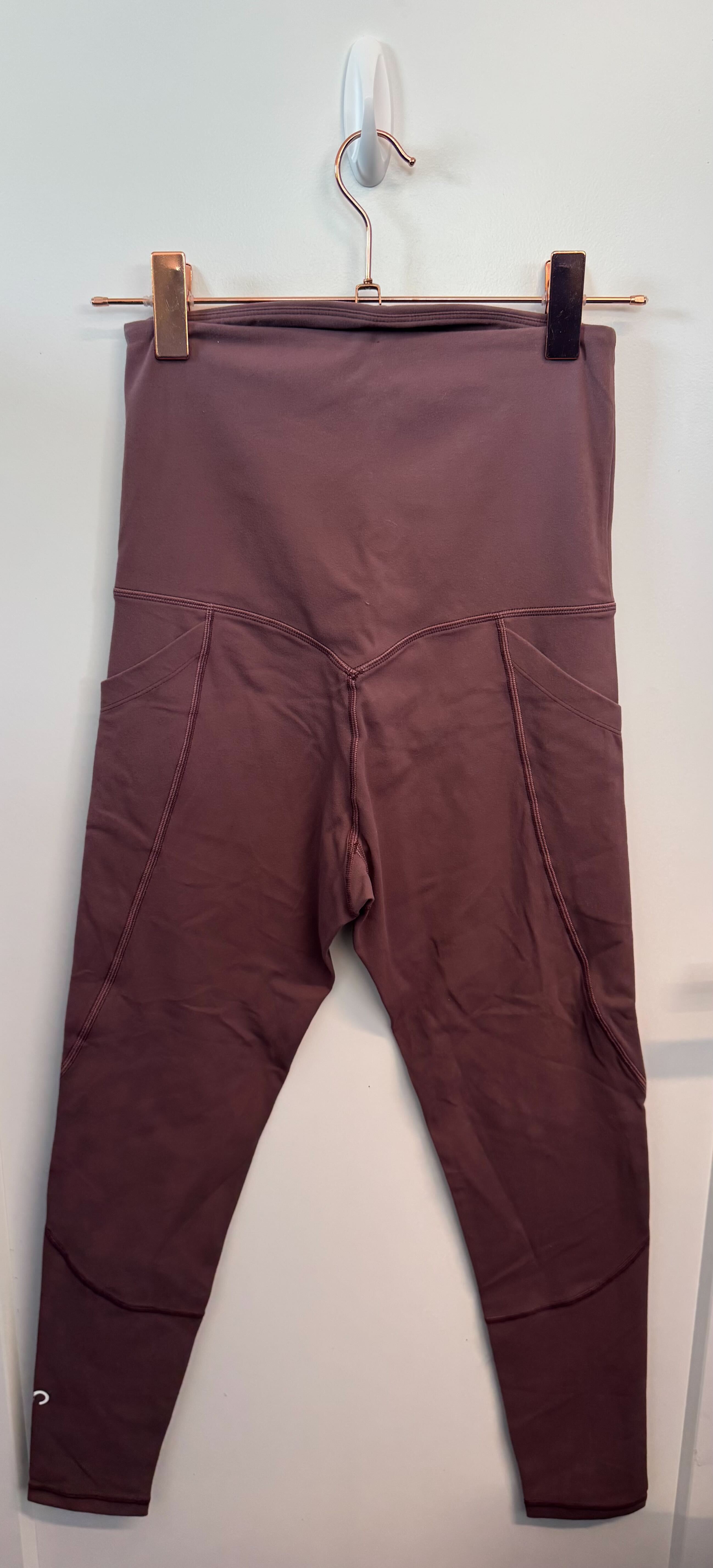 SAMPLE: Maternity Leggings With Pockets | Plum - Small