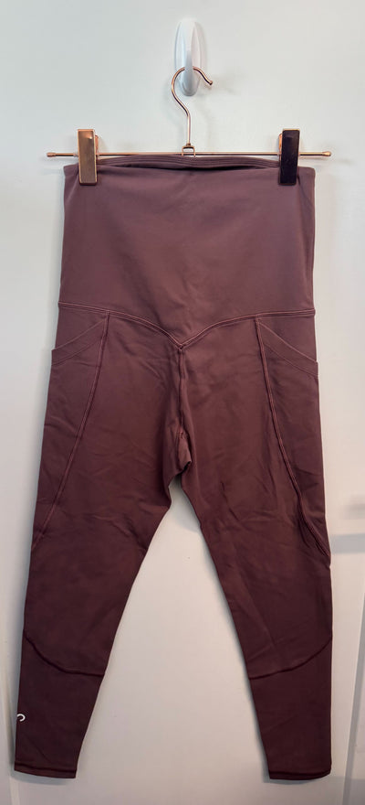 SAMPLE: Maternity Leggings With Pockets | Plum - Small
